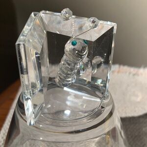 Crystal Caterpillar Figurine